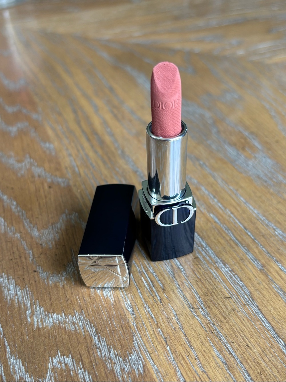 Dior Rouge velvet Pink Matte Lipstick - Soft Pink Shade 100 nude look